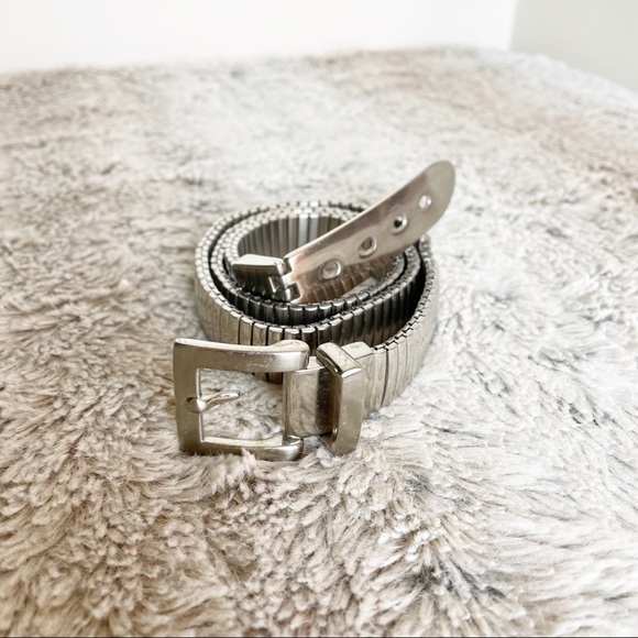 Vintage elastic metal 00’s belt - Picture 2 of 8